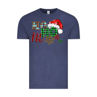 Vintage Denim ho ho ho christmas Vintage Tee - BarkalooDesign