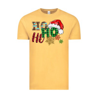Vintage Mustard ho ho ho christmas Vintage Tee - BarkalooDesign