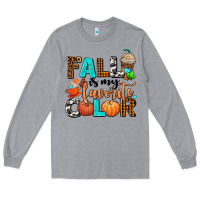 Heather Grey fall is my favorite color Long Sleeve Tee - AdoDesignShop