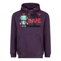 Plum little love machine Heavyweight Hoodie - MaliasSmallBusiness