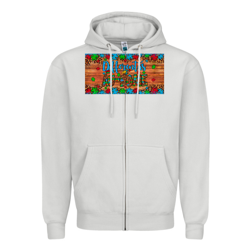 Different Is Au Some Autism Awareness License Plate Zipper Hoodie by Artiststas | Teevron