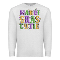 Oatmeal Heather mardi gras cutie Premium Sweatshirt - MaliasSmallBusiness