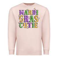 Pale Pink mardi gras cutie Premium Sweatshirt - MaliasSmallBusiness