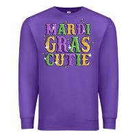 Purple mardi gras cutie Premium Sweatshirt - MaliasSmallBusiness