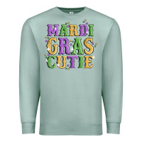 Seafoam mardi gras cutie Premium Sweatshirt - MaliasSmallBusiness