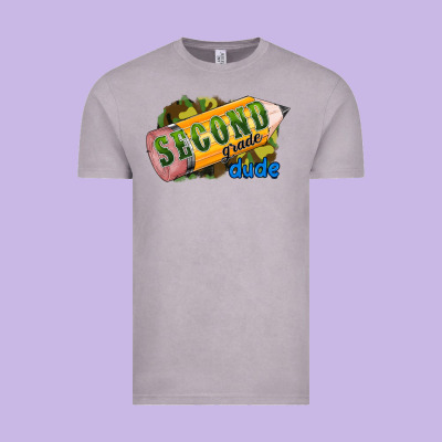 Second Grade Dude Vintage Tee Designed By Ranaportraitstore