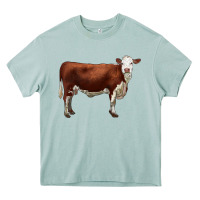 Arona hereford cow Heavy Core Tee - LillyAllenDesigns