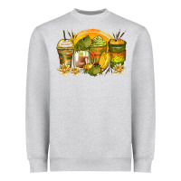 Heather Grey frog coffee cups Heavyweight Sweatshirt - Zillion Design Studio