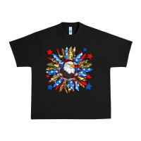 Black American flag sunflower Urban Heavy Tee - Neo Western