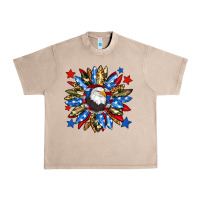 French Oak American flag sunflower Urban Heavy Tee - Neo Western