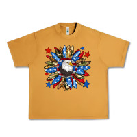 Peanut Butter American flag sunflower Urban Heavy Tee - Neo Western