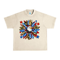 Sandshell American flag sunflower Urban Heavy Tee - Neo Western