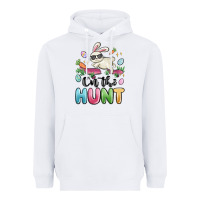 White on the hunt easter Heavyweight Hoodie - MaliasSmallBusiness