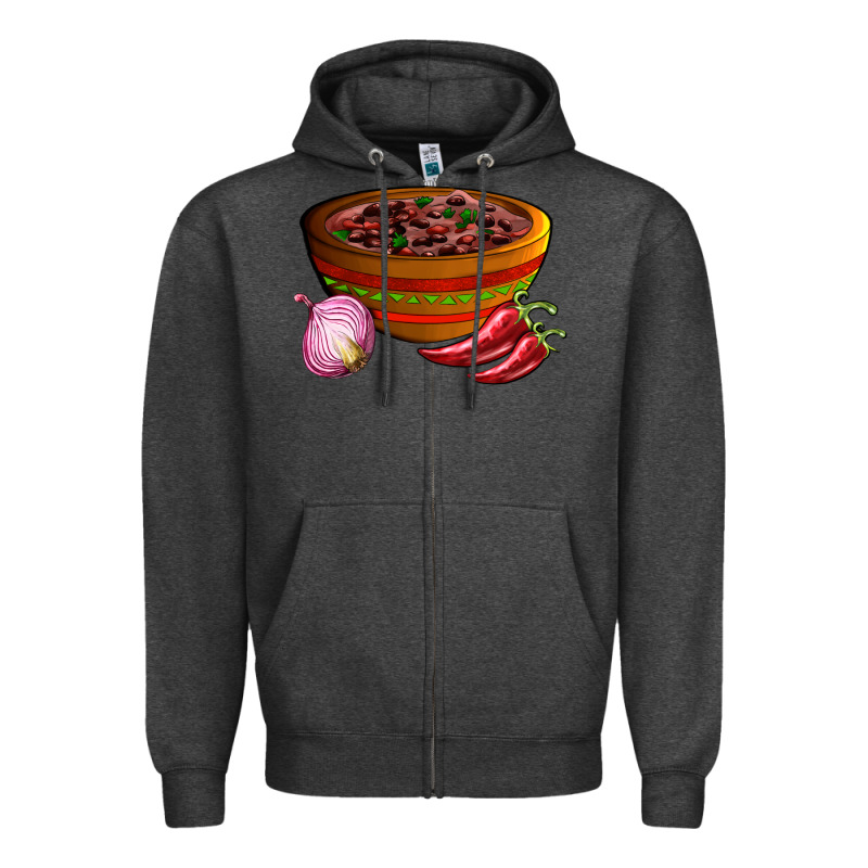 Chilli Con Carne Zipper Hoodie by AdoDesignShop | Teevron