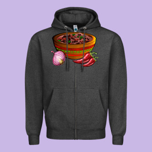 Chilli Con Carne Zipper Hoodie Designed By Adodesignshop