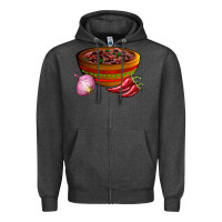 Charcoal Heather chilli con carne Zipper Hoodie - AdoDesignShop