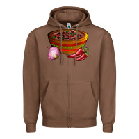 Chestnut chilli con carne Zipper Hoodie - AdoDesignShop