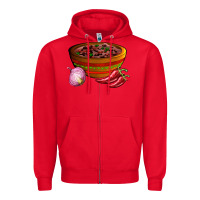 Red chilli con carne Zipper Hoodie - AdoDesignShop
