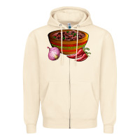 Sandshell chilli con carne Zipper Hoodie - AdoDesignShop