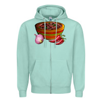 Seafoam chilli con carne Zipper Hoodie - AdoDesignShop