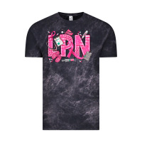 Cloud Black Breast Cancer LPN Licensed Practical Nurse Vintage Tee - texasbilliewilder