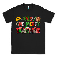 Black one merry teacher Classic Tee - AdoDesignShop