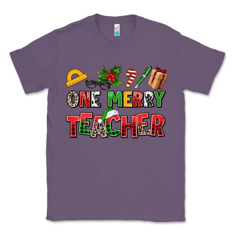 One Merry Teacher Classic Tee by AdoDesignShop | Teevron