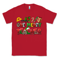 Red one merry teacher Classic Tee - AdoDesignShop