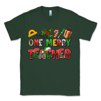Sports Green one merry teacher Classic Tee - AdoDesignShop