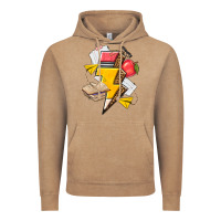 Vintage Coffee teacher lightning bolt Vintage Hoodie - texasbilliewilder