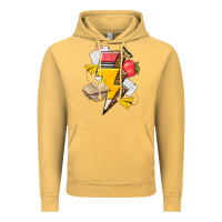 Vintage Mustard teacher lightning bolt Vintage Hoodie - texasbilliewilder