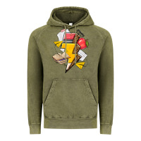 Vintage Olive teacher lightning bolt Vintage Hoodie - texasbilliewilder