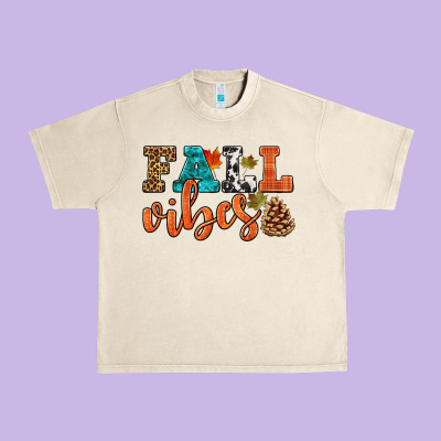 Fall Vibes Urban Heavy Tee Designed By Hra Design Shop