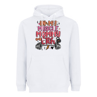 White in my muscle mommy era Heavyweight Hoodie - MaliasSmallBusiness