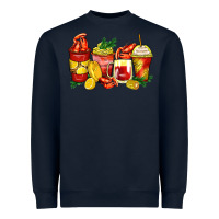 Navy crawfish coffee cups Heavyweight Sweatshirt - Zillion Design Studio