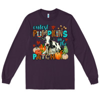 Plum cutest pupkins in the patch Long Sleeve Tee - AdoDesignShop