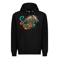 Black american football senior 2023 Premium Hoodie - BundleAndBundleShop