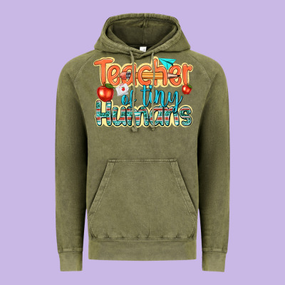 Vintage Hoodie teacher of tiny humans