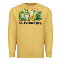 Antique Gold love st. patricks day gnome Premium Sweatshirt - MaliasSmallBusiness