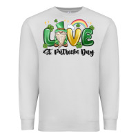 Dove Grey love st. patricks day gnome Premium Sweatshirt - MaliasSmallBusiness