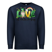 Navy love st. patricks day gnome Premium Sweatshirt - MaliasSmallBusiness
