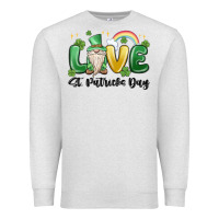 Oatmeal Heather love st. patricks day gnome Premium Sweatshirt - MaliasSmallBusiness
