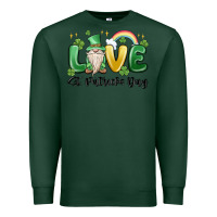 Sports Green love st. patricks day gnome Premium Sweatshirt - MaliasSmallBusiness