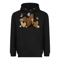 Black melanin hearts Heavyweight Hoodie - MaliasSmallBusiness