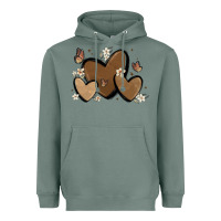 Sage melanin hearts Heavyweight Hoodie - MaliasSmallBusiness