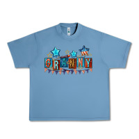Pebble Blue American Granny 4th of july Urban Heavy Tee - CowGirlArtShop