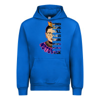 Cobalt RBG Ruth Bader Ginsburg Women Belong In All Places Urban Hoodie - Bettercallsaul