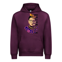 Mauve Wine RBG Ruth Bader Ginsburg Women Belong In All Places Urban Hoodie - Bettercallsaul