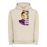 Pigment French Oak RBG Ruth Bader Ginsburg Women Belong In All Places Urban Hoodie - Bettercallsaul