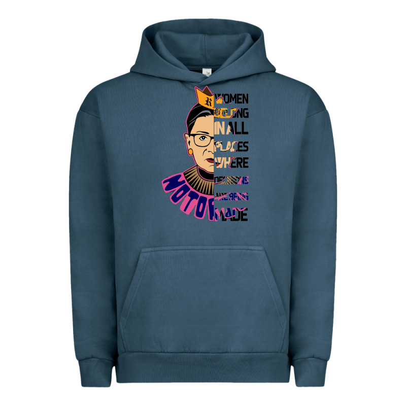 Rbg Ruth Bader Ginsburg Women Belong In All Places Urban Hoodie by Bettercallsaul | Teevron